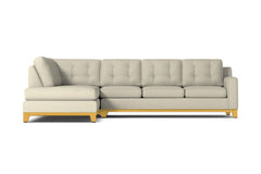Brentwood 2pc Sleeper Sectional :: Leg Finish: Natural / Configuration: LAF - Chaise on the Left / Sleeper Option: Deluxe Innerspring Mattress