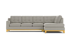 Brentwood 2pc Sleeper Sectional :: Leg Finish: Natural / Configuration: RAF - Chaise on the Right / Sleeper Option: Memory Foam Mattress