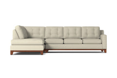 Brentwood 2pc Sleeper Sectional :: Leg Finish: Pecan / Configuration: LAF - Chaise on the Left / Sleeper Option: Memory Foam Mattress