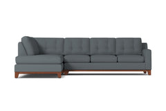 Brentwood 2pc Sectional Sofa :: Leg Finish: Pecan / Configuration: LAF - Chaise on the Left