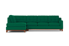 Brentwood 2pc Sectional Sofa :: Leg Finish: Pecan / Configuration: LAF - Chaise on the Left