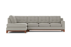 Brentwood 2pc Sectional Sofa :: Leg Finish: Pecan / Configuration: LAF - Chaise on the Left