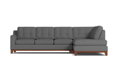 Brentwood 2pc Sectional Sofa :: Leg Finish: Pecan / Configuration: RAF - Chaise on the Right