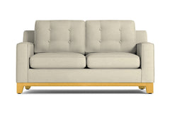 Brentwood Twin Size Sleeper Sofa Bed :: Leg Finish: Natural / Sleeper Option: Memory Foam Mattress