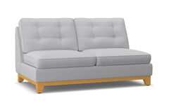 Brentwood Armless Apartment Size Sofa :: Leg Finish: Natural