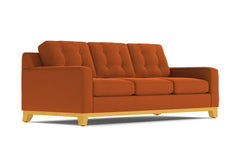 Brentwood Queen Size Sleeper Sofa Bed :: Leg Finish: Natural / Sleeper Option: Memory Foam Mattress