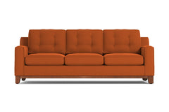 Brentwood Queen Size Sleeper Sofa Bed :: Leg Finish: Pecan / Sleeper Option: Memory Foam Mattress