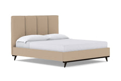 Carter Upholstered Platform Bed :: Leg Finish: Espresso / Size: California King