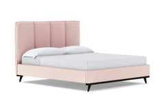 Carter Upholstered Platform Bed :: Leg Finish: Espresso / Size: California King