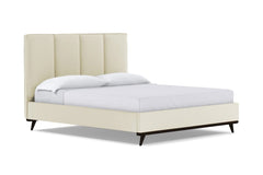 Carter Upholstered Platform Bed :: Leg Finish: Espresso / Size: California King