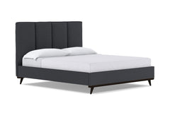 Carter Upholstered Platform Bed :: Leg Finish: Espresso / Size: Queen Size