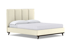 Carter Upholstered Platform Bed :: Leg Finish: Espresso / Size: King