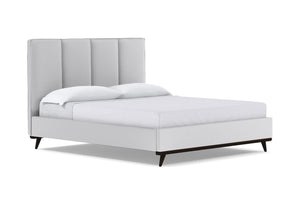 Carter Upholstered Platform Bed :: Leg Finish: Espresso / Size: King