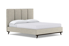 Carter Upholstered Platform Bed :: Leg Finish: Espresso / Size: King