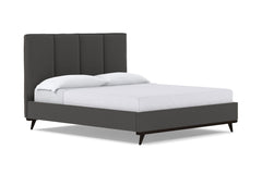 Carter Upholstered Platform Bed :: Leg Finish: Espresso / Size: Queen Size