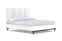 Carter Upholstered Platform Bed :: Leg Finish: Espresso / Size: California King