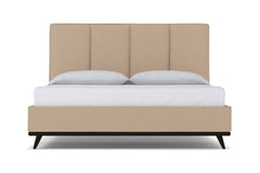 Carter Upholstered Platform Bed :: Leg Finish: Espresso / Size: California King