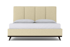 Carter Upholstered Platform Bed :: Leg Finish: Espresso / Size: Queen Size