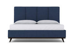 Carter Upholstered Platform Bed :: Leg Finish: Espresso / Size: California King