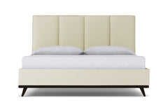 Carter Upholstered Platform Bed :: Leg Finish: Espresso / Size: King