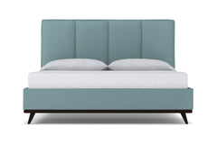 Carter Upholstered Platform Bed :: Leg Finish: Espresso / Size: Queen Size