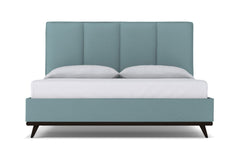 Carter Upholstered Platform Bed :: Leg Finish: Espresso / Size: Full Size