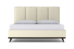 Carter Upholstered Platform Bed :: Leg Finish: Espresso / Size: Queen Size