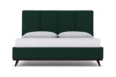 Carter Upholstered Platform Bed :: Leg Finish: Espresso / Size: California King