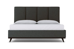 Carter Upholstered Platform Bed :: Leg Finish: Espresso / Size: California King