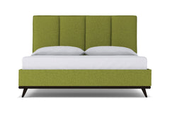 Carter Upholstered Platform Bed :: Leg Finish: Espresso / Size: Queen Size