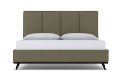 Carter Upholstered Platform Bed :: Leg Finish: Espresso / Size: California King