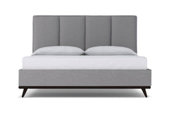 Carter Upholstered Platform Bed :: Leg Finish: Espresso / Size: California King