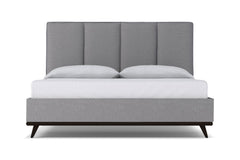 Carter Upholstered Platform Bed :: Leg Finish: Espresso / Size: Queen Size