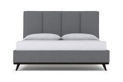 Carter Upholstered Platform Bed :: Leg Finish: Espresso / Size: Queen Size