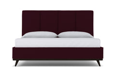 Carter Upholstered Platform Bed :: Leg Finish: Espresso / Size: California King