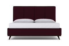 Carter Upholstered Platform Bed :: Leg Finish: Espresso / Size: Full Size