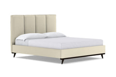 Carter Upholstered Platform Bed :: Leg Finish: Espresso / Size: Queen Size