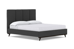 Carter Upholstered Platform Bed :: Leg Finish: Espresso / Size: California King