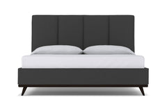 Carter Upholstered Platform Bed :: Leg Finish: Espresso / Size: Queen Size