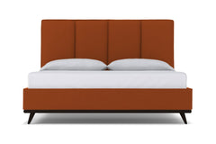 Carter Upholstered Platform Bed :: Leg Finish: Espresso / Size: Queen Size