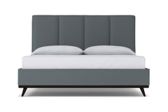 Carter Upholstered Platform Bed :: Leg Finish: Espresso / Size: California King