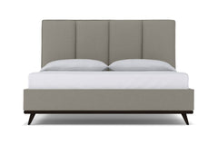 Carter Upholstered Platform Bed :: Leg Finish: Espresso / Size: California King