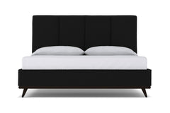 Carter Upholstered Platform Bed :: Leg Finish: Espresso / Size: King