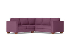 Catalina 2pc Sleeper L-Sectional :: Leg Finish: Pecan / Sleeper Option: Memory Foam Mattress