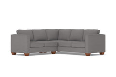 Catalina 2pc Sleeper L-Sectional :: Leg Finish: Pecan / Sleeper Option: Deluxe Innerspring Mattress