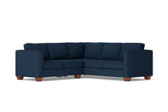 Catalina 2pc Sleeper L-Sectional :: Leg Finish: Pecan / Sleeper Option: Memory Foam Mattress