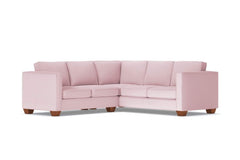 Catalina 2pc L-Sectional Sofa :: Leg Finish: Pecan