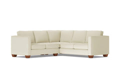 Catalina 2pc Sleeper L-Sectional :: Leg Finish: Pecan / Sleeper Option: Memory Foam Mattress