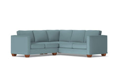 Catalina 2pc Sleeper L-Sectional :: Leg Finish: Pecan / Sleeper Option: Deluxe Innerspring Mattress