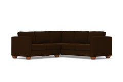 Catalina 2pc L-Sectional Sofa :: Leg Finish: Pecan